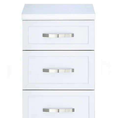 BOXED CAMBERLEY 3 DRAWER CHEST - WHITE 