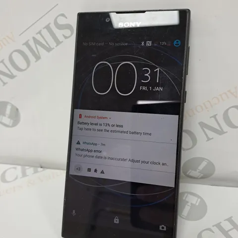 SONY XPERIA MOBILE PHONE IN BLACK