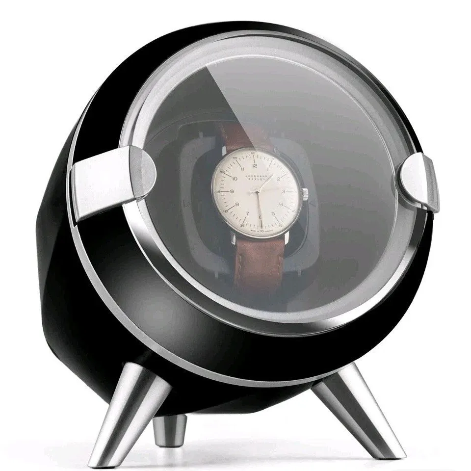 KLARSTEIN SINDELFINGEN BLACK AUTOMATIC WATCH WINDER JEWELRY DISPLAY CASE