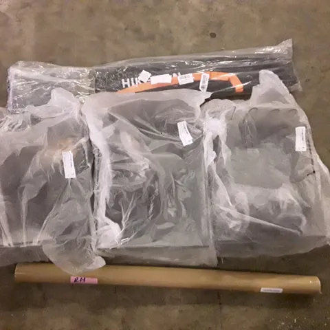PALLET OF ASSORTED PRODUCTS INCLUDING DISH DRYING RACK, TENT POLES, 2021 CALENDAR POSTER