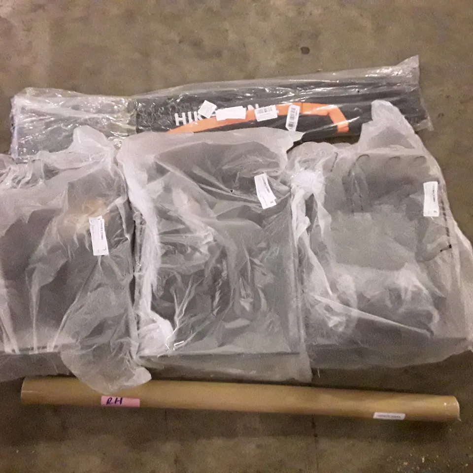 PALLET OF ASSORTED PRODUCTS INCLUDING DISH DRYING RACK, TENT POLES, 2021 CALENDAR POSTER