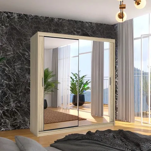 BOXED HARMINDUR 2 DOOR WARDROBE (4 BOXES)