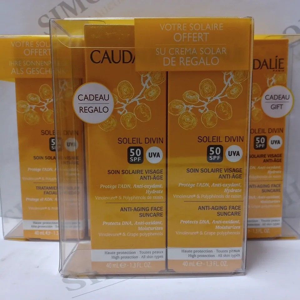 LOT OF 3 CAUDALIE ANTI-AGING FACE SUNCARE SKINCARE SETS