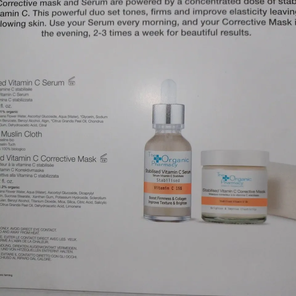 THE ORGANIC PHARMACY BRIGHTEN & GLOW KIT / STABILISED VITAMIN C 