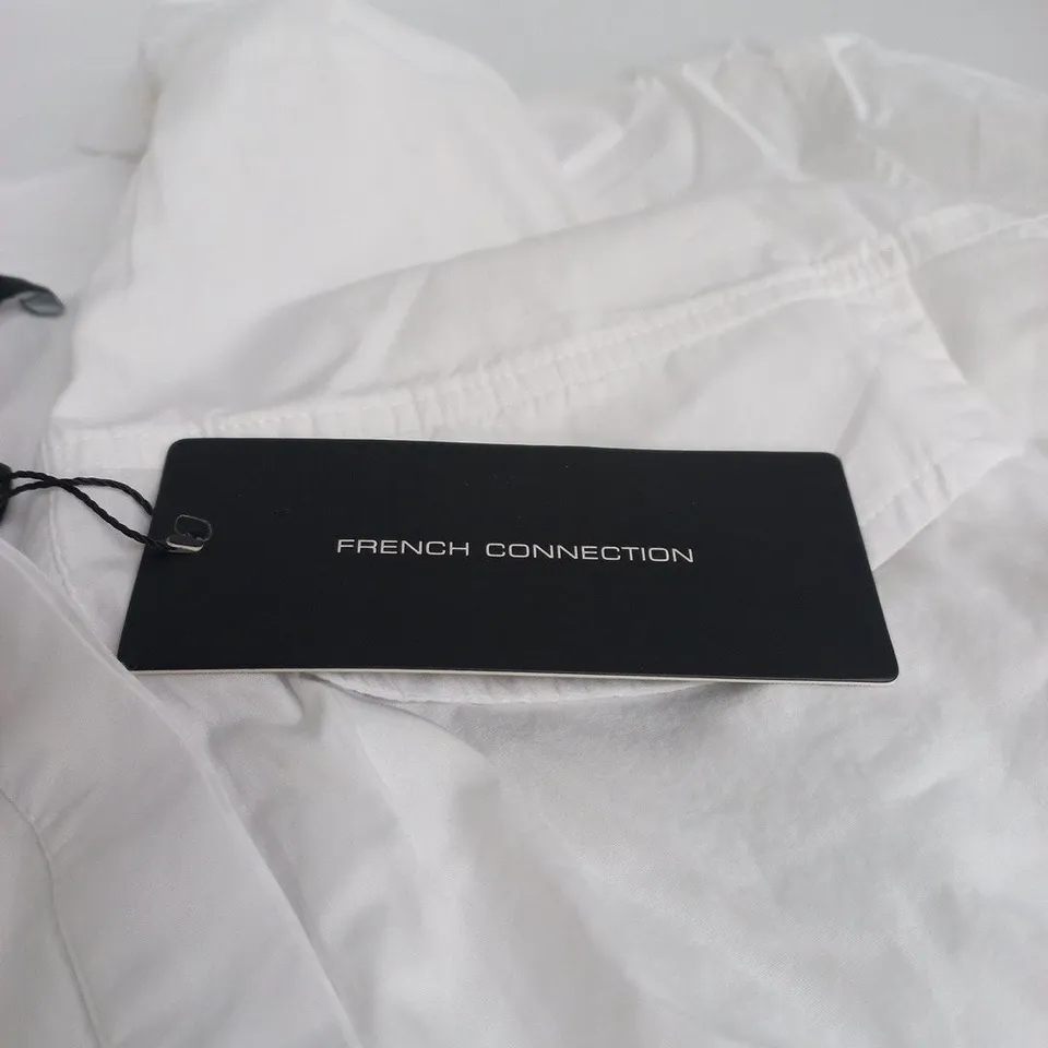 FRENCH CONNECTION CAMBRIA MILA MIX SHIRT – LINEN WHITE, UK SIZE L