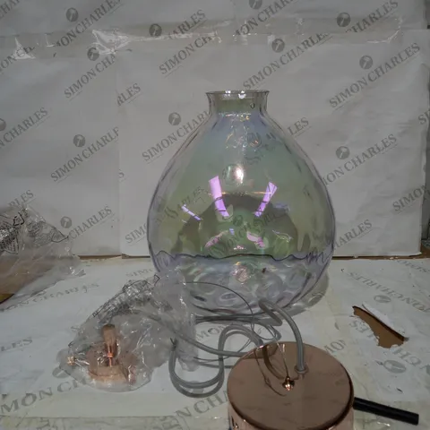 BOXED AZIA PENDANT FRENCH GOLD AND GLASS LED HANGING LIGHT