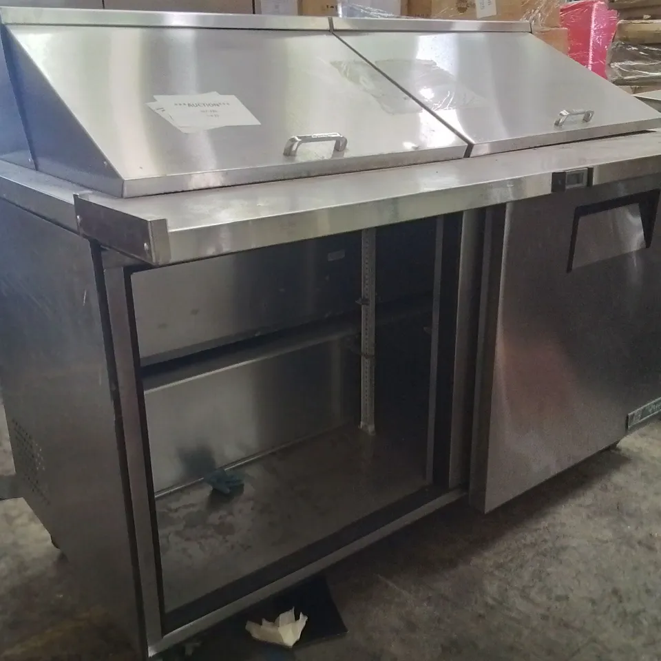 STAINLESS STEEL COMMERCIAL FRYER/SERVING CABINET 