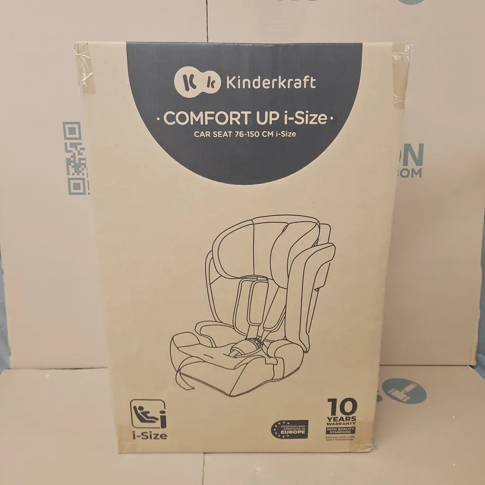 BOXED KINDERKRAFT COMFORT UP I-SIZE CAR SEAT - GREEN 