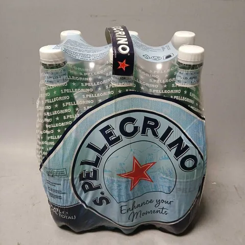 TOTE OF 2 6 PACKS OF S'PELLEGRINO WATER