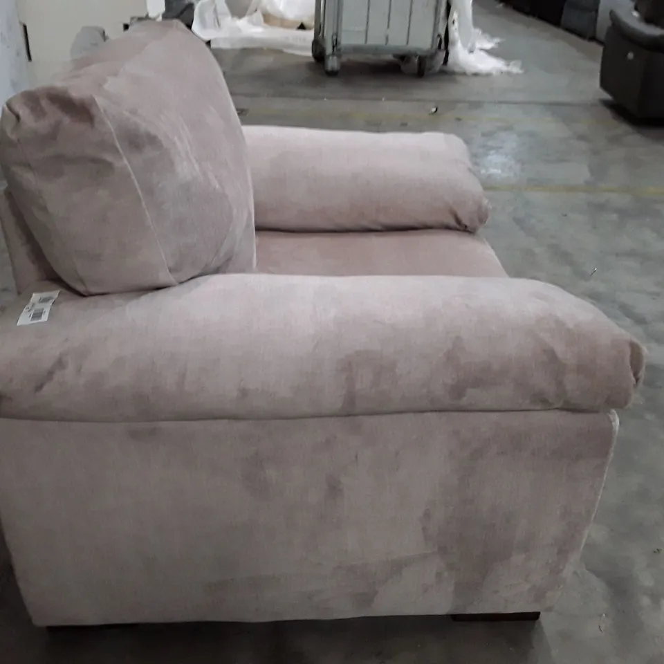 DESIGNER ARMCHAIR - BEIGE FABRIC