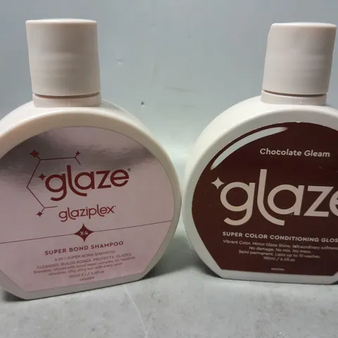 2 GLAZE PRODUCTS TO INCLUDE SUPER BOND SHAMPOO & SUPER COLOUR CONDITIONING GLOSS 