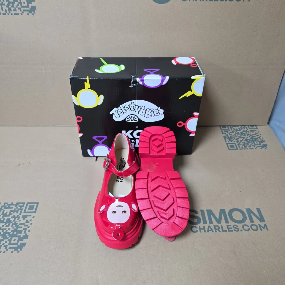 BOXED KOI KIDZ PO TELETUBBIES KIDZ RED MARY JANES SHOES SIZE UK 13 