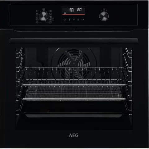 AEG 6000 SERIES BEX535A61B 72L BUILT-IN ELECTRIC SINGLE OVEN - BLACK - A+ RATED