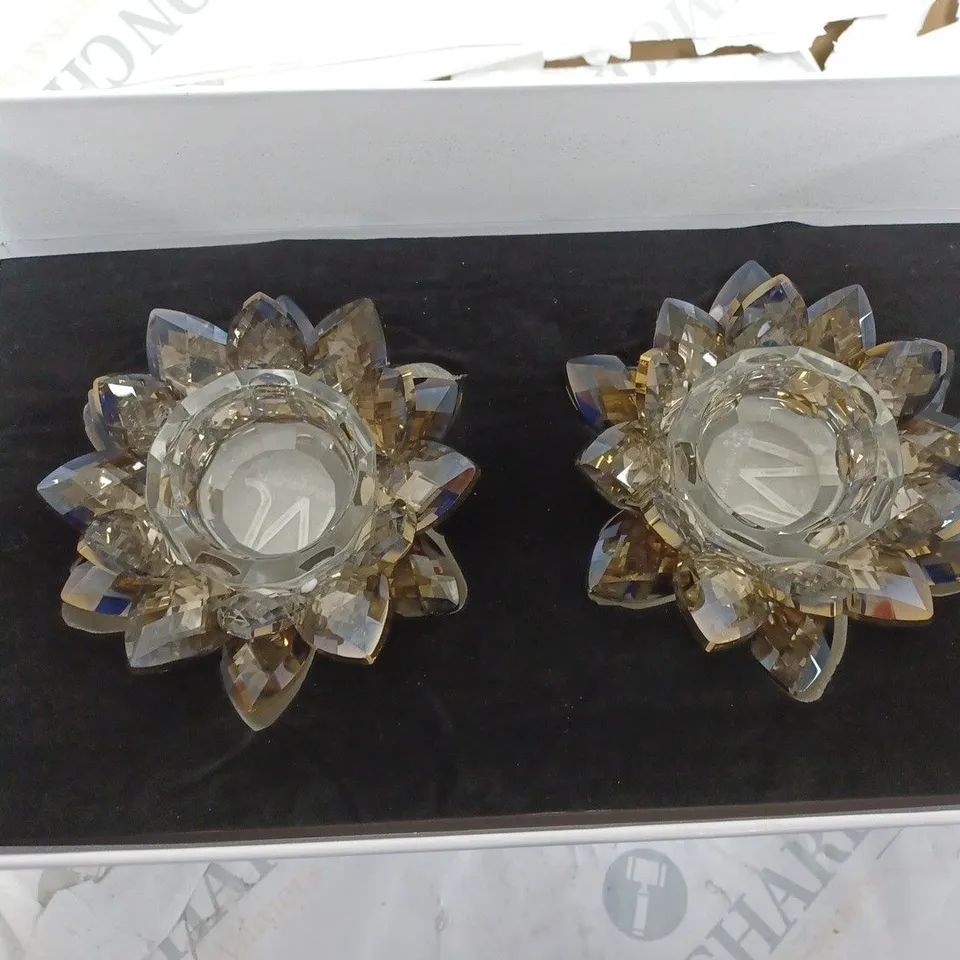 JULIEN MACDONALD FLOWER CANDLE HOLDERS