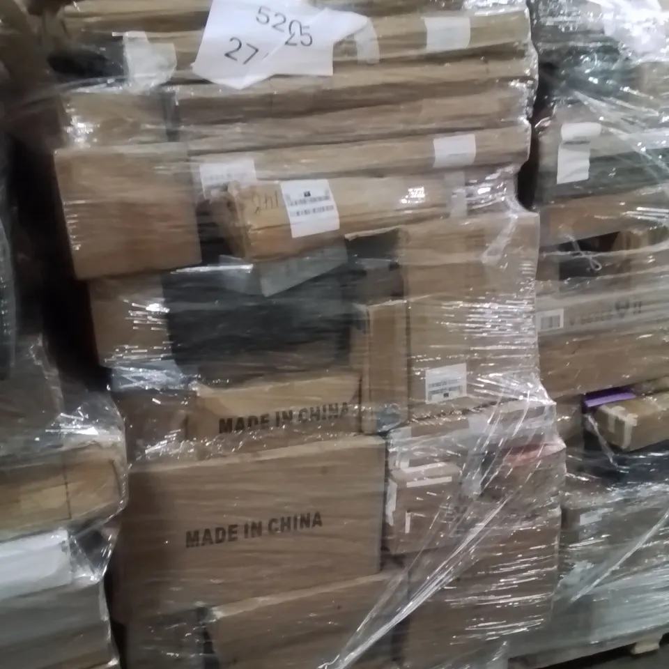 PALLET OF ASSORTED HOUSEHOLD GOODS AND PRODUCTS TO INCLUDE;KETTLE,SAMPLES OF TILES,HANDHELD VACUUM CLEANER