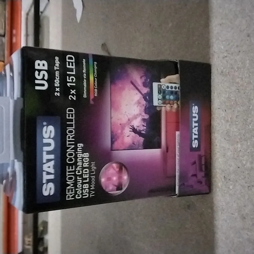 BOXED USB TV REMOTE CONTROLLED LED MOOD LIGHT X4