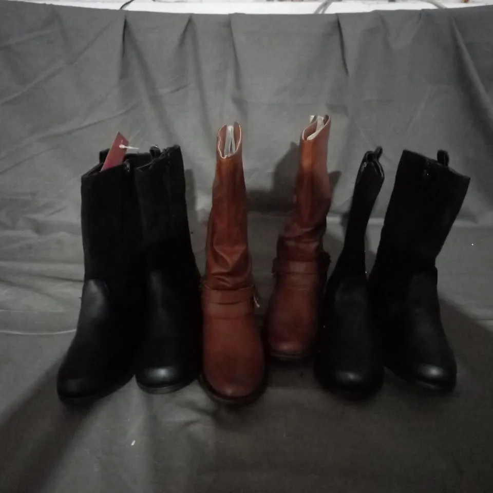 APPROXIMATELY 10 PAIRS OF ASSORTED KIDS SHOES IN VARIOUS STYLES AND SIZES 