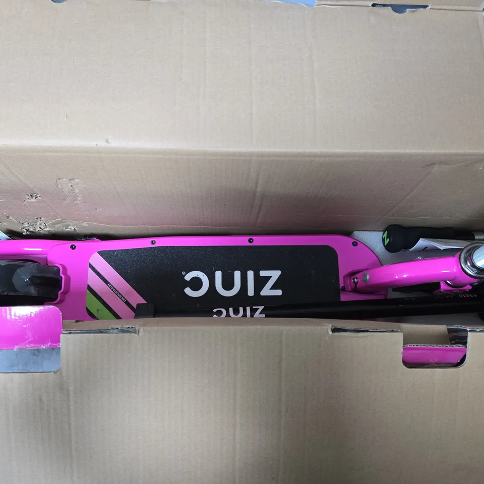 BOXED ZINC MODEL Z KIDS ELECTRIC SCOOTER - PINK 