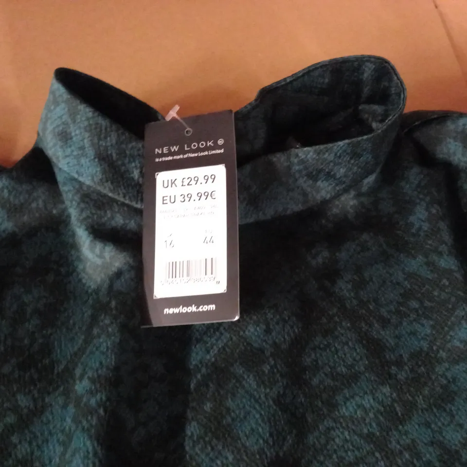 NEW LOOK SARAH SNAKE DRESS - UK 16