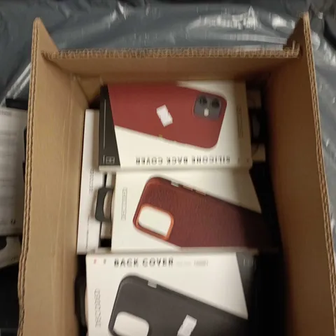 BOX OF APPROXIMATELY 20 ASSORTED PHONE CASES