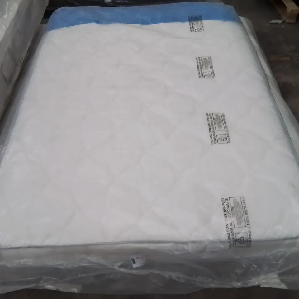 QUALITY BAGGED DOUBLE 135cm AIRSPRUNG LUXURY QUILTED MEDIUM MATTRESS RRP £229