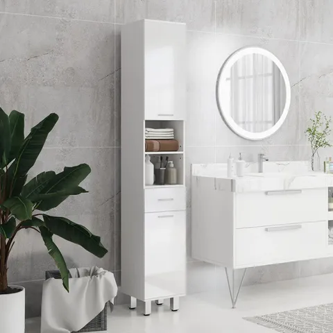 BOXED PARTICLEBOARD FREESTANDING BATHROOM CABINET