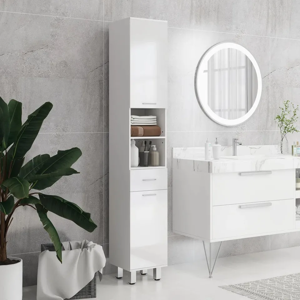 BOXED PARTICLEBOARD FREESTANDING BATHROOM CABINET