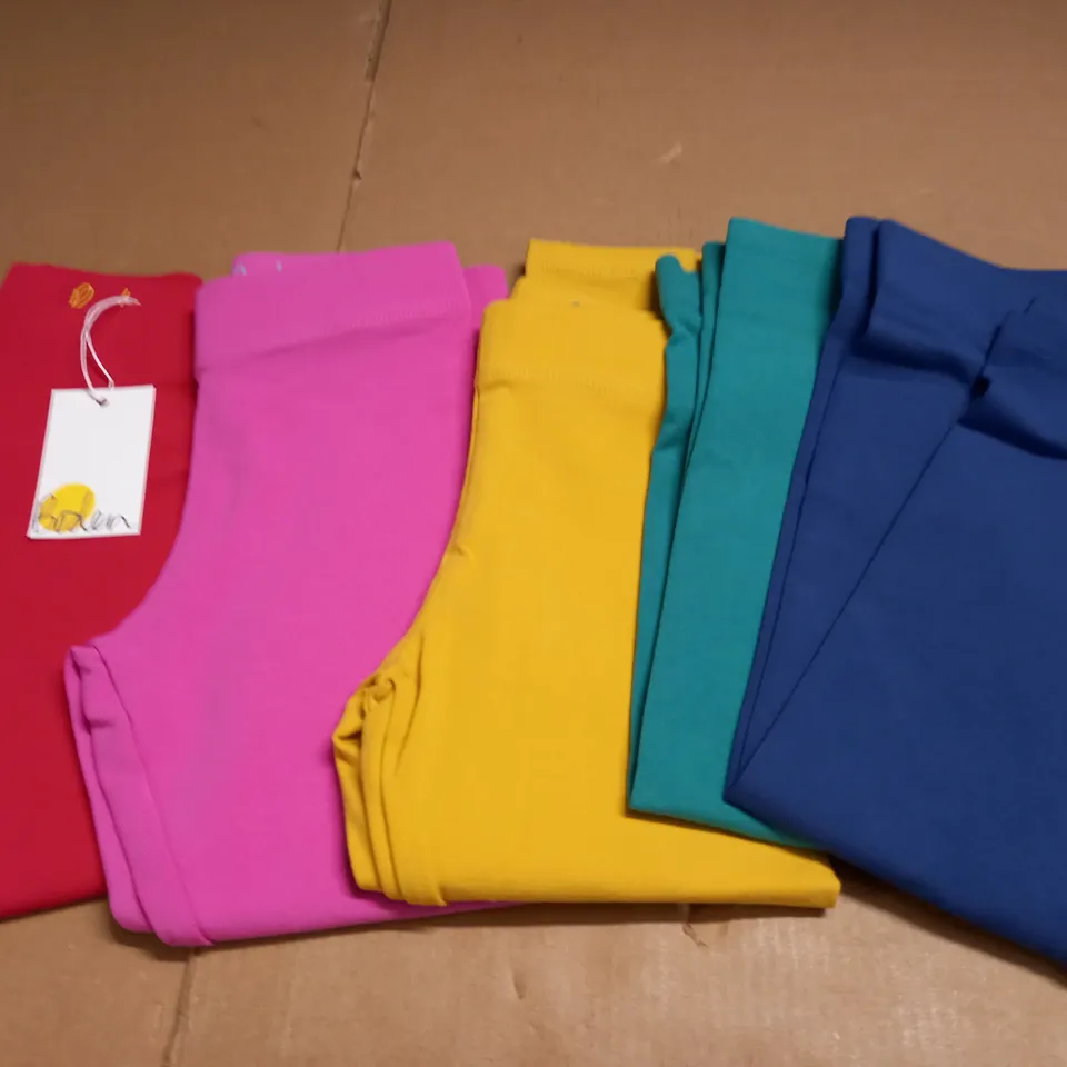LOT OF 5 PAIRS OF BODEN KIDS TIGHTS - 3-4 YRS