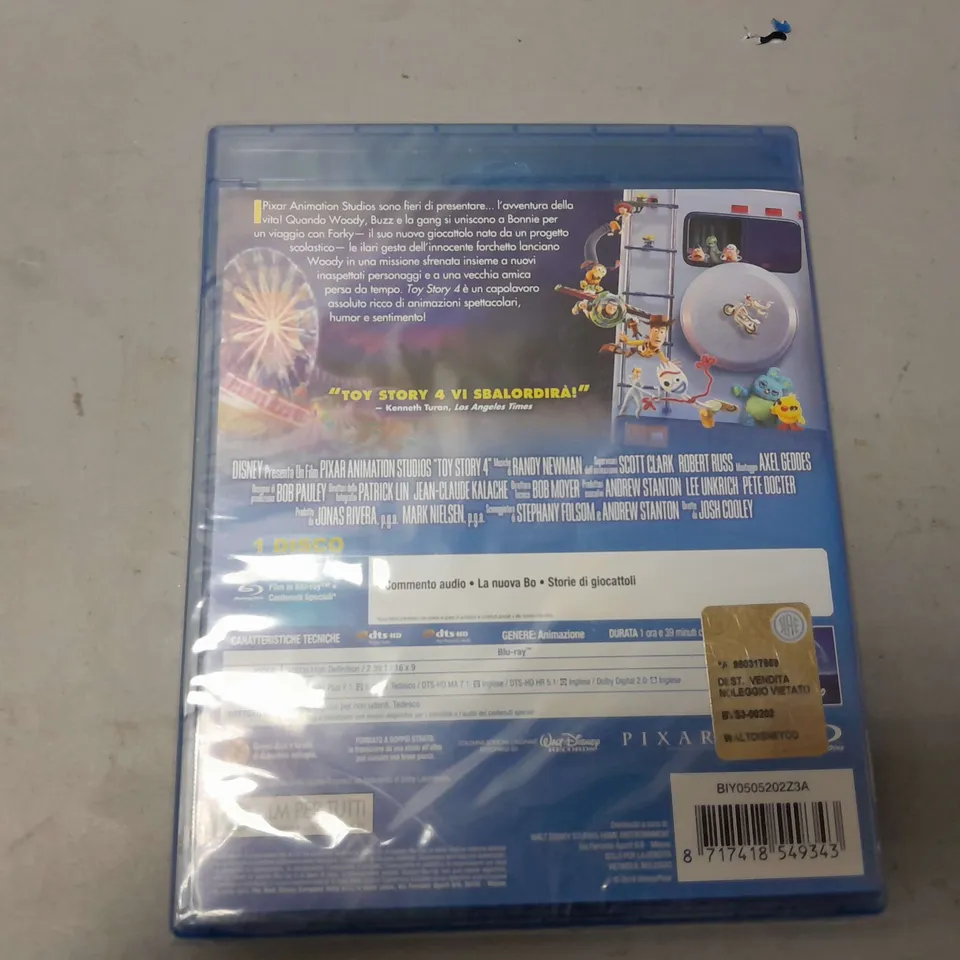 48 SEALED DISNEY TOY STORY 4 BLU-RAY DVDS (ITALIAN VERSION)