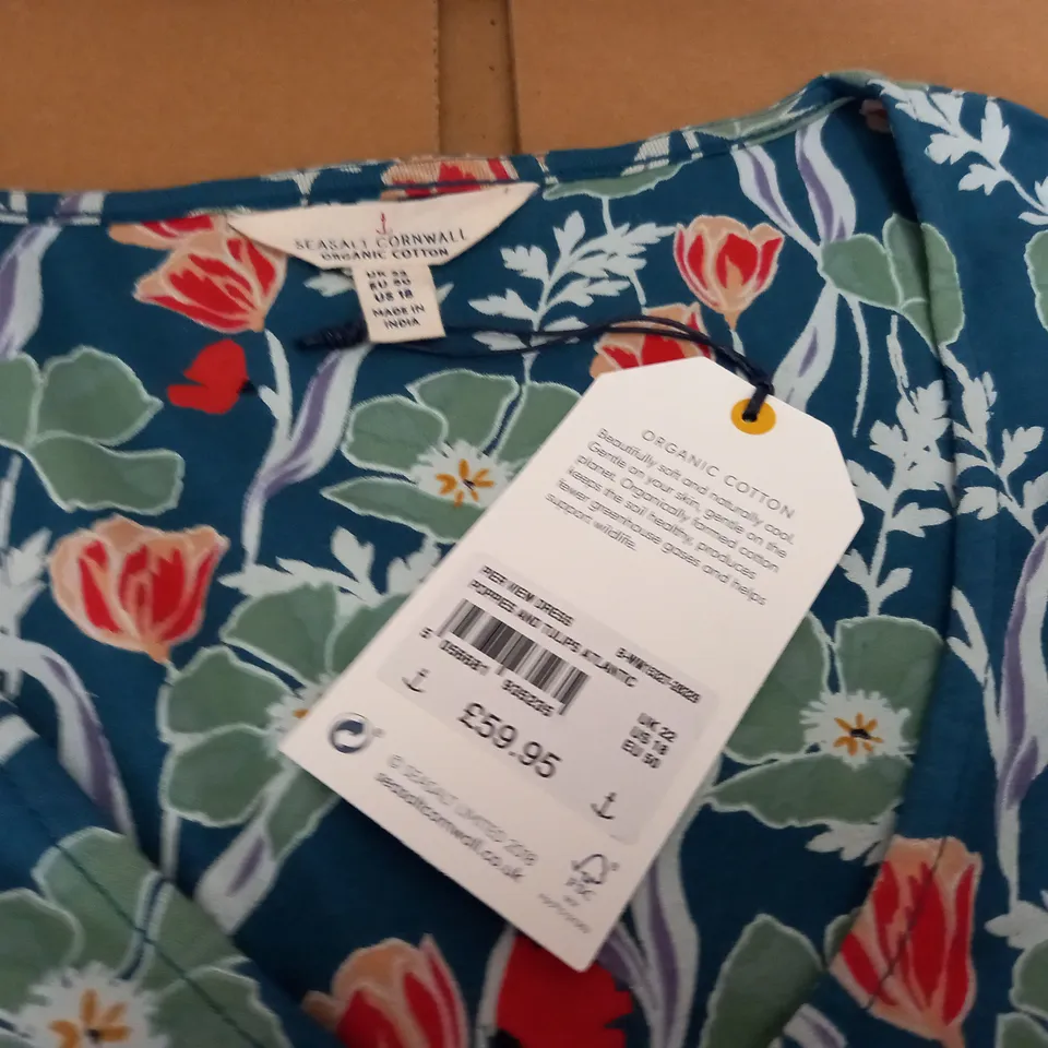 SEASALT CORNWALL PIER VIEW DRESS - UK 22
