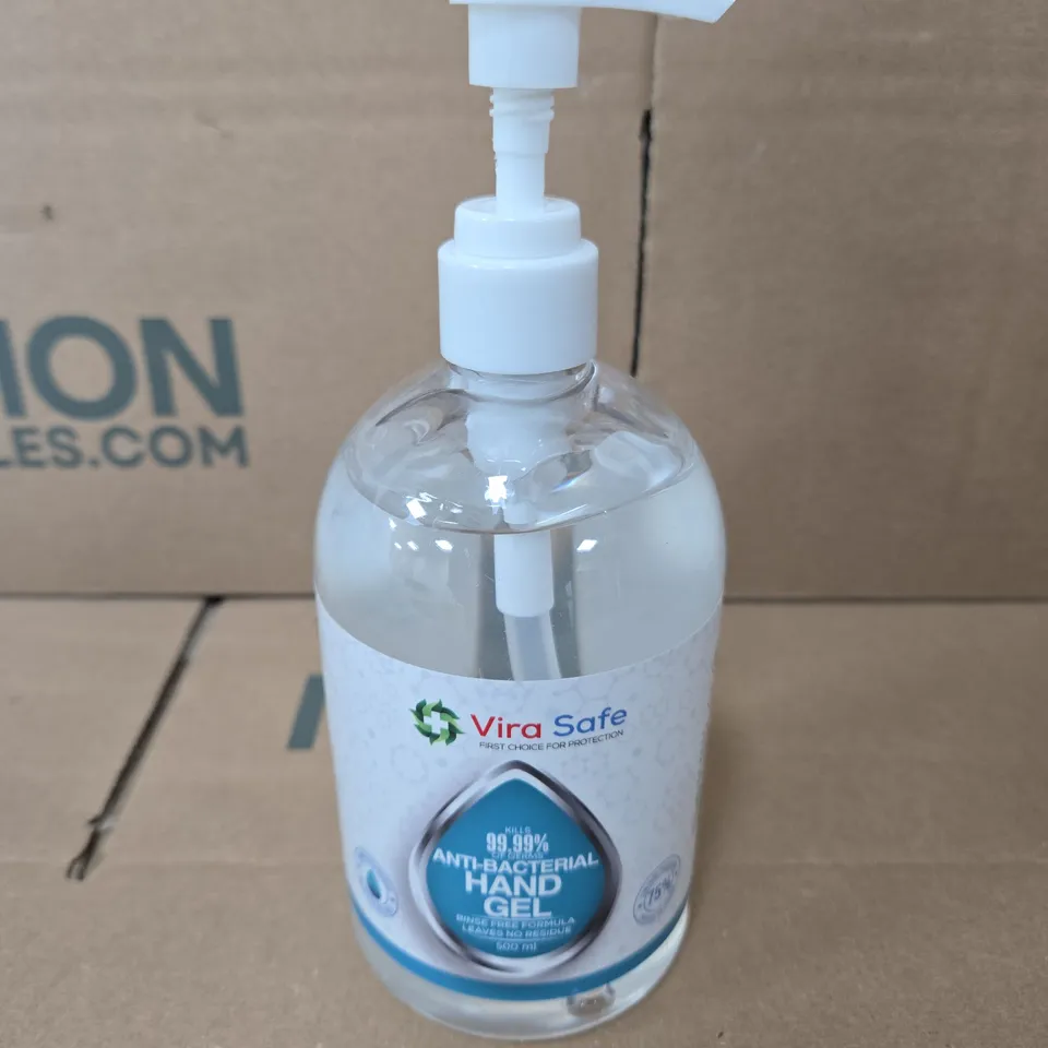 9 X VIRA SAFE ANTI-BACTERIAL HAND SANITISER BOTTLES 