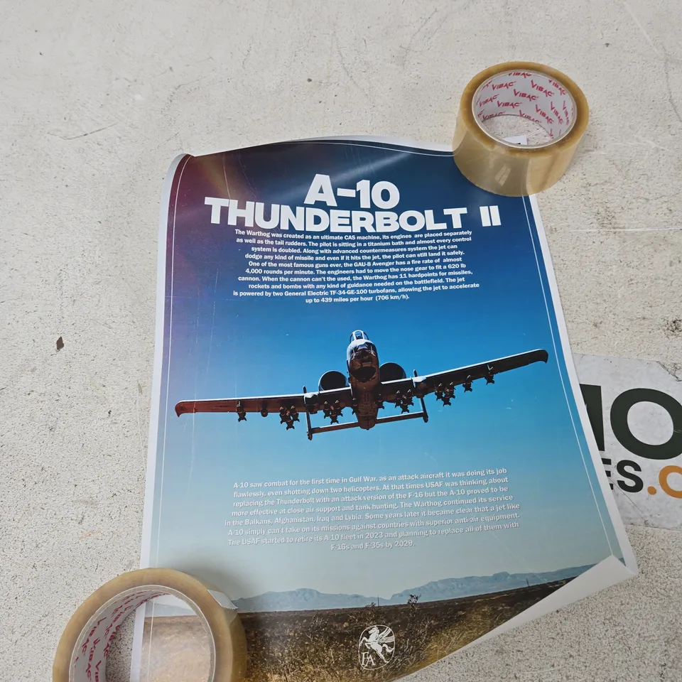 A-10 THUNDERBOLT II AVIATION POSTER (TWO-PAGE SPREAD) FEATURING F-15 EAGLE