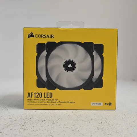 CORSAIR AF120 LED HIGH AIRFLOW STATIC PRESSURE FAN 3-PACK