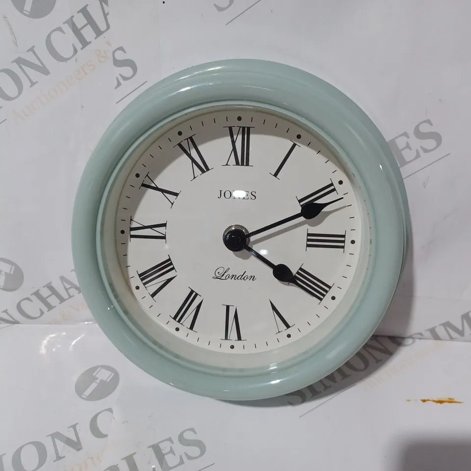 JONES SMALL WALL MOUNTABLE CLOCK IN ENAMEL COLOUR