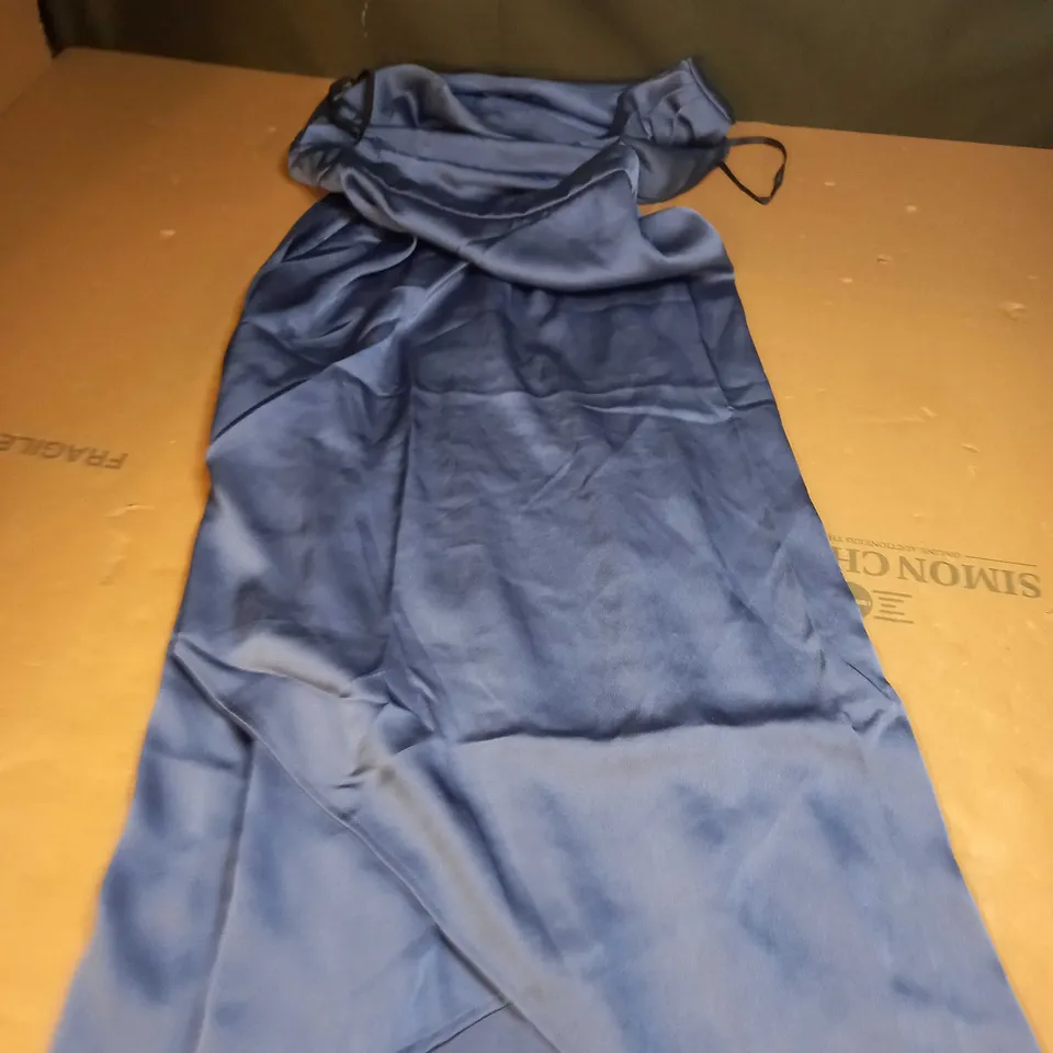 DESIGNER BRIDESMAID ONE SHOULDER MAXI DRESS SIZE 12