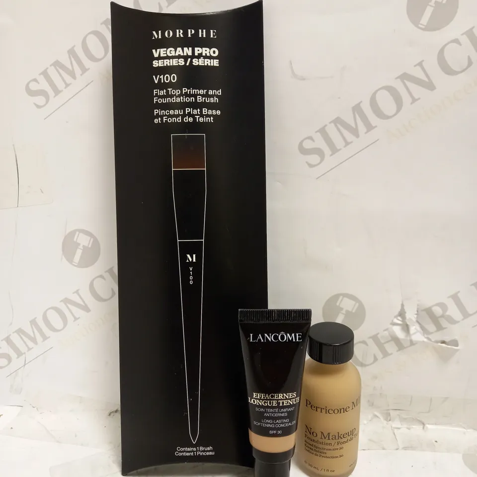LOT OF 3 DESIGNER MAKE UP ITEMS, TO INCLUDE MORPHE, PERRICONE MD + LANCOME