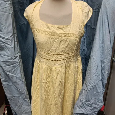 Nobody's Child Jessy Midi Dress – Yellow Midi Dress, UK 12 (EU 40, USA 8)