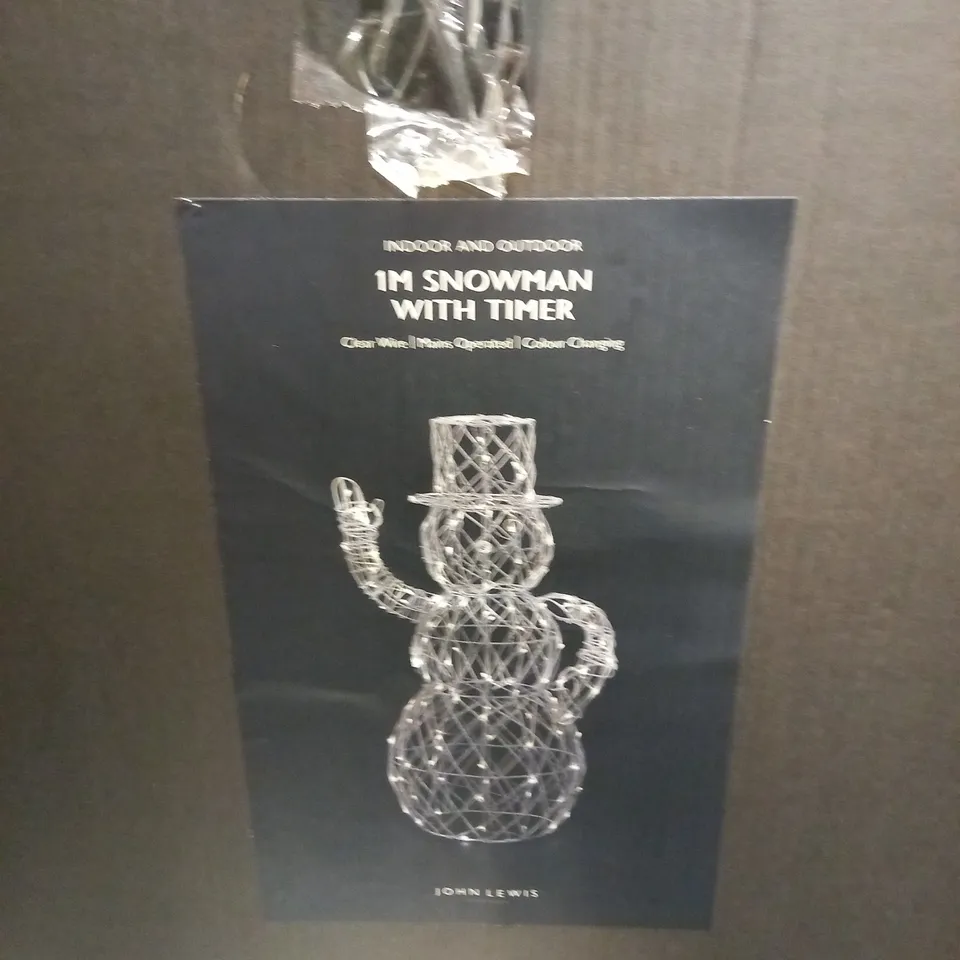 JOHN LEWIS 1M SNOWMAN WITH TIMER 