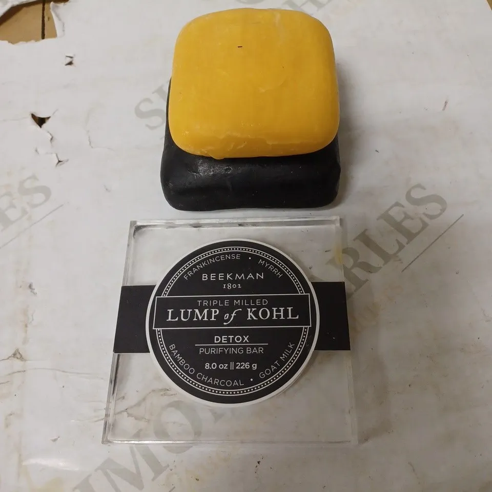 BEEKMAN 1802 2 PIECE LUMP OF GOLD & KOHL SOAP BAR SET