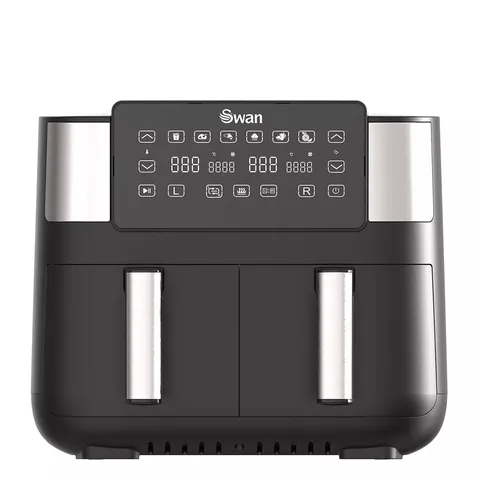 SWAN 7.6L DUAL AIR FRYER IN BLACK