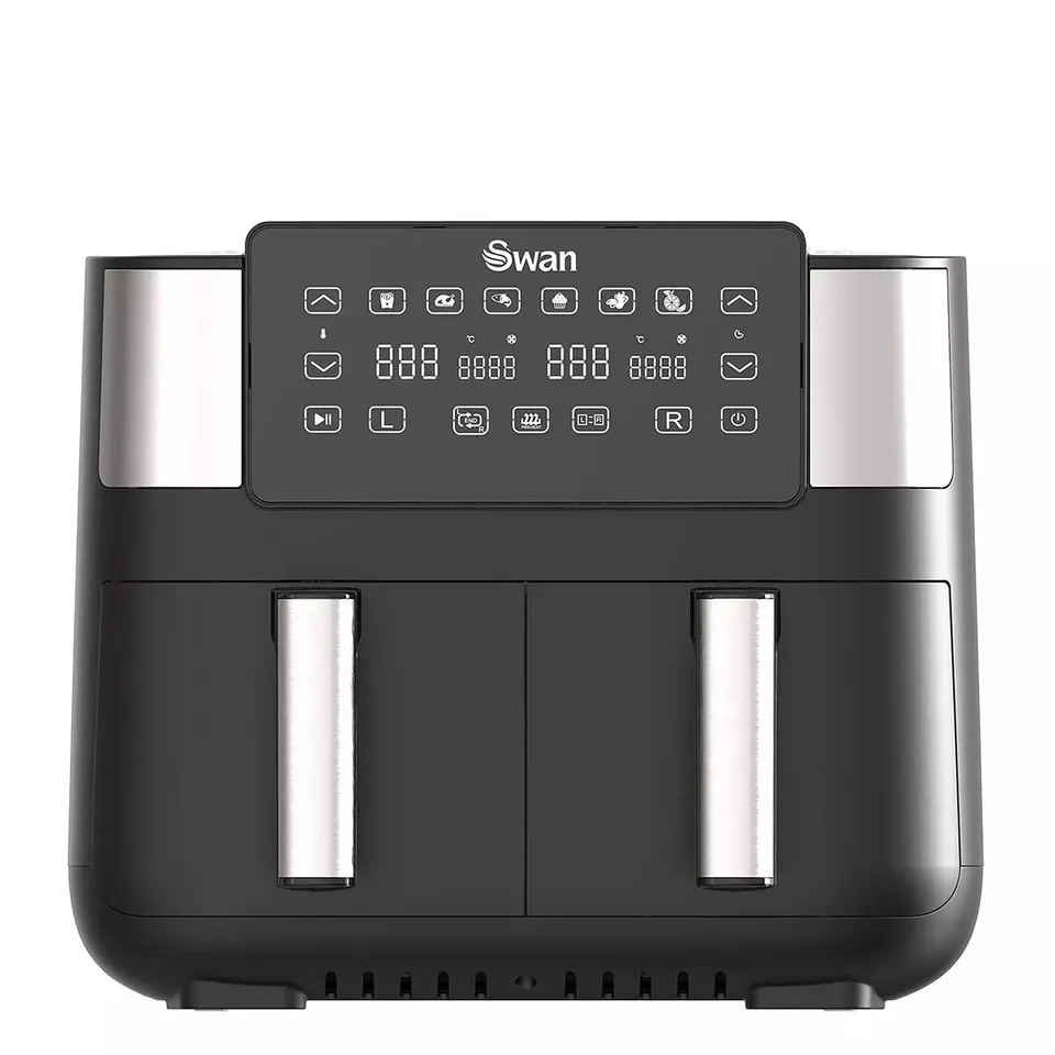 SWAN 7.6L DUAL AIR FRYER IN BLACK