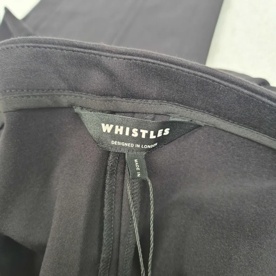WHISTLES CAMILLA WIDE LEG TROUSERS IN BLACK - UK 14