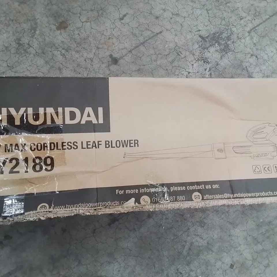 BOXED HYUNDAI 20V MAX CORDLESS LEAF BLOWER