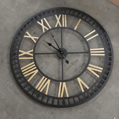 BOXED BYRLE 80CM SILENT WALL CLOCK (1 BOX)