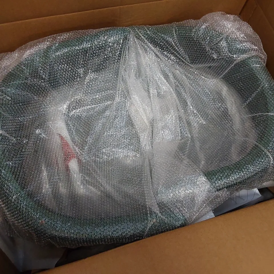BOXED PAIR OF GREEN VELVET UPHOLSTERED DINING ROOM CHAIRS/STOOLS