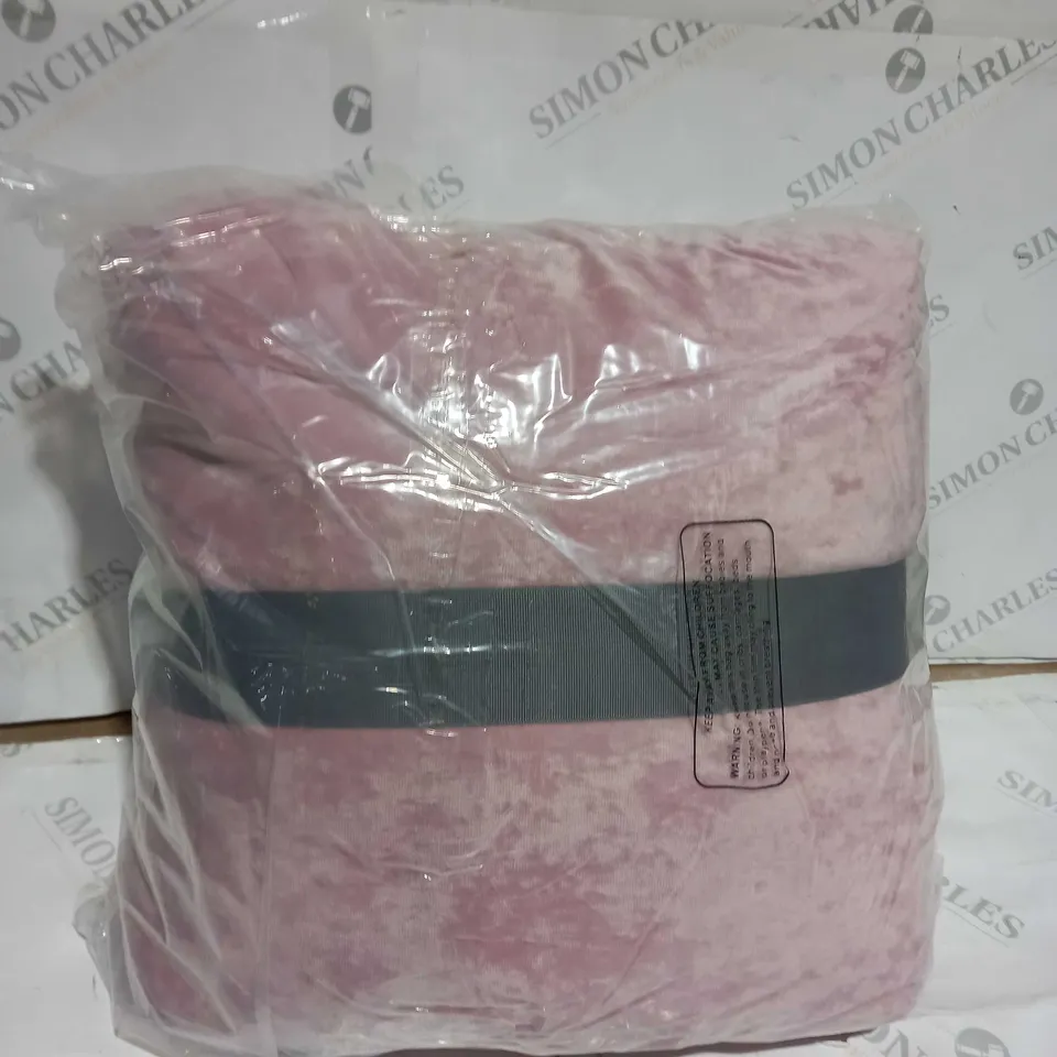 OUTLET COZEE HOME CRUSHED VELVET 4 PIECE DUVET SET - KING SET