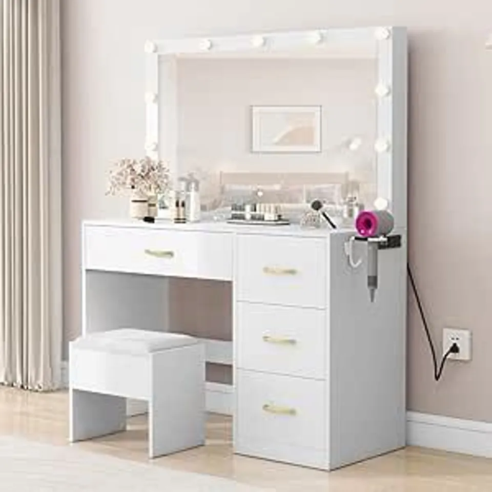 BOXED W DRESSING TABLE WITH MIRROR 