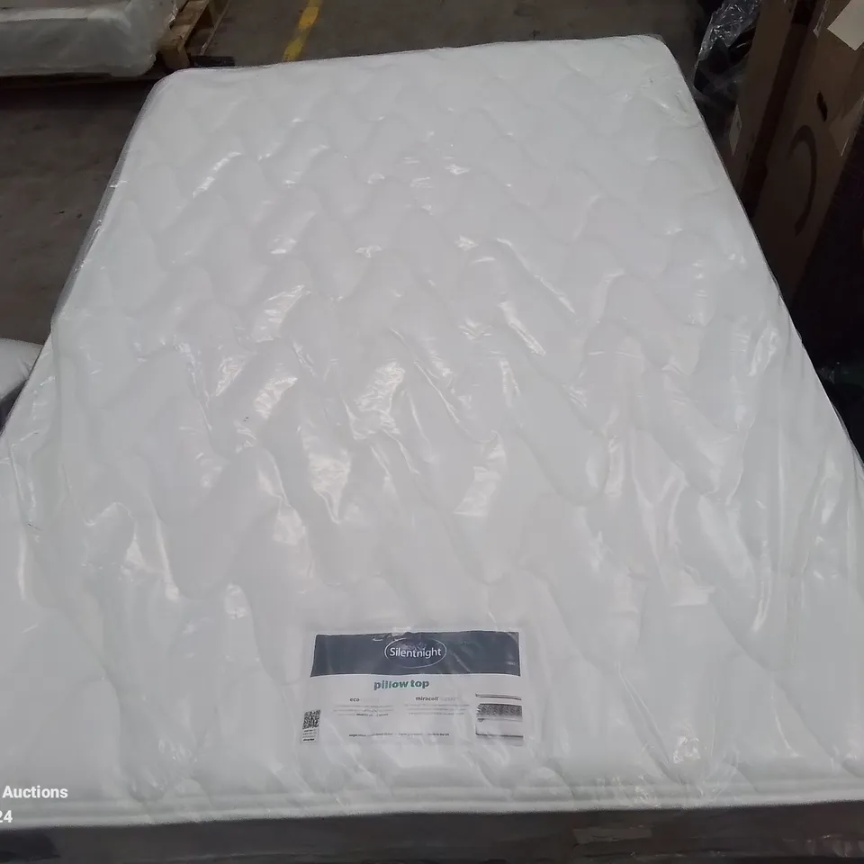 QUALITY BAGGED 4'6" DOUBLE SILENTNIGHT MIRACOIL SPRUNG PIPPA ULTIMATE PILLOWTOP FIRM MATTRESS RRP £429