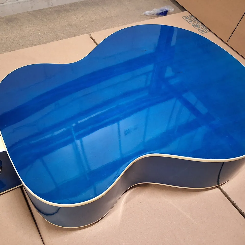 TIGER ACG2-BL ACOUSTIC GUITAR – BLUE, CUTAWAY