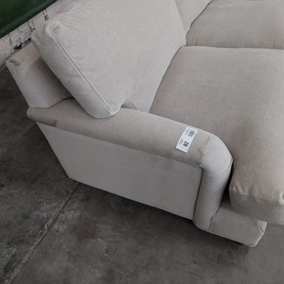 QUALITY BRITISH DESIGNER LOUNGE Co. TWO SEARER SOFA NATURAL FABRIC 